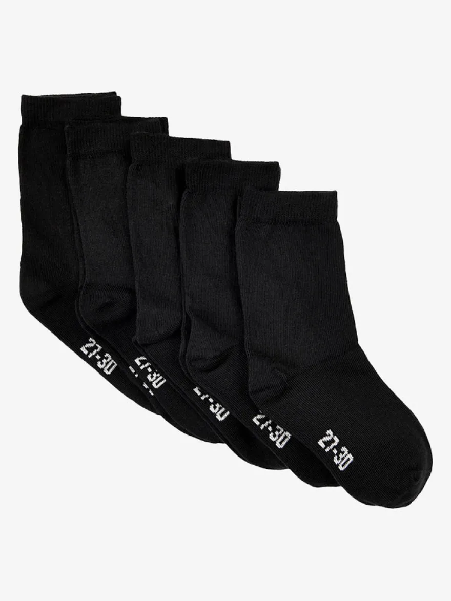 Ankel sokker -solid (5-pack) - Black