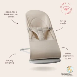 BabyBjörn Skråstol Balance Soft - Tri-Fabric - Lys Beige