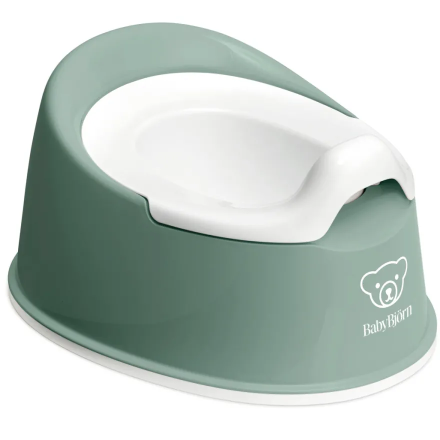 BabyBjörn Smart Potte - Grågrøn/Hvid