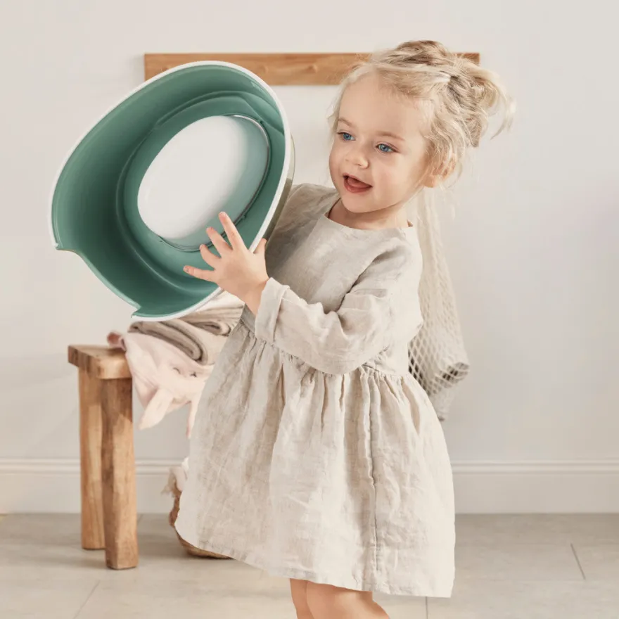 BabyBjörn Smart Potte - Grågrøn/Hvid