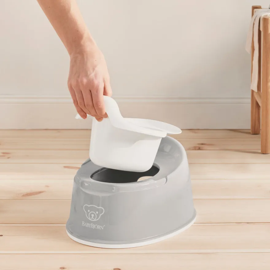 BabyBjörn Smart Potte - Grå/Hvid