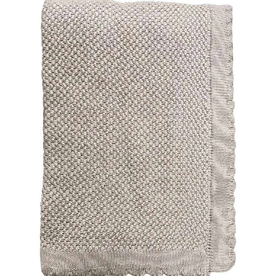 Baby plaid - bomuld strikket Imp. 457 - beige