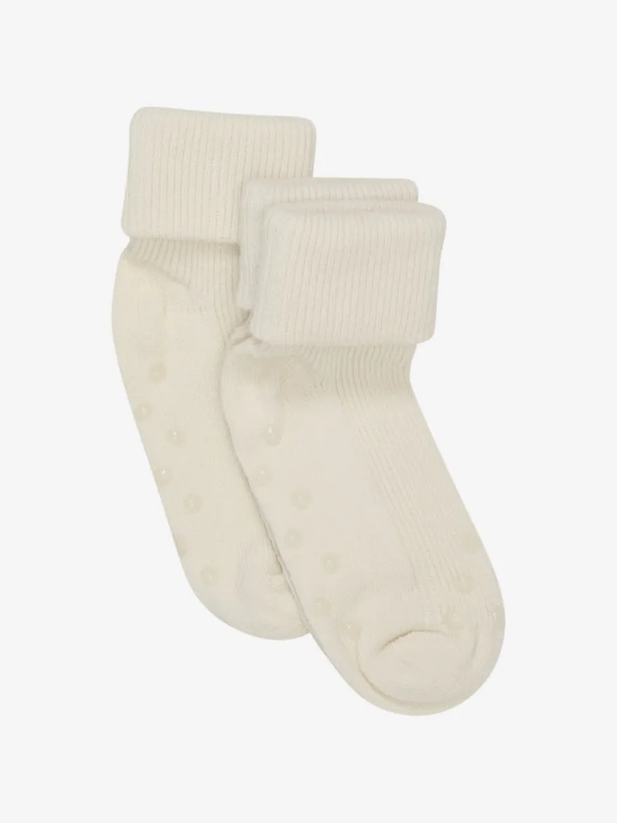 Baby rib sock m. ABS (2-pack) - Off White