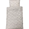 Baby sengelinned, dess. 1340 hvid m/ pastelfarvede smukke blomster