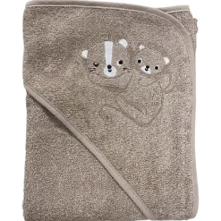Badeslag sand m/ mor & barn apl. str. 75x75 cm. Oeko Tex