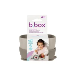 b.box Skål med sugefod, 2-pak - beige