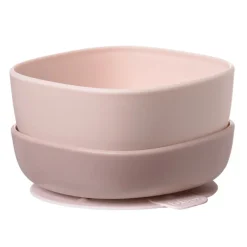 b.box Skål med sugefod 2-pak - rosa