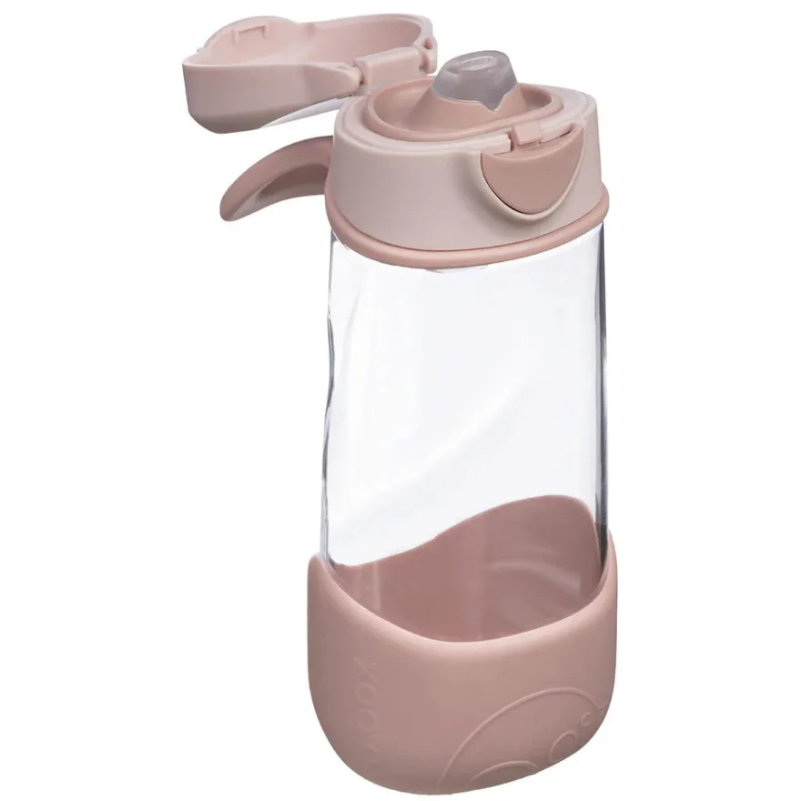 b.box Vandflaske med tud 450ml - Rosa