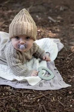 BIBS Baby Bitie Heart Peach