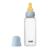 BIBS Baby Flaske Rund Latex 1 pack 270 ml Medium Flow Baby Blue