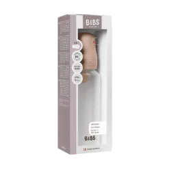 BIBS Baby Flaske Rund Latex 1 pack 270 ml Medium Flow Blush