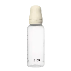 BIBS Baby Flaske Rund Latex 1 pack 270 ml Medium Flow Ivory