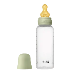 BIBS Baby Flaske Rund Latex 1 pack 270 ml Medium Flow Sage