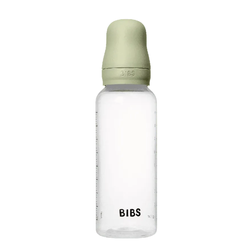 BIBS Baby Flaske Rund Latex 1 pack 270 ml Medium Flow Sage