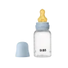 BIBS Baby Flaske Rund Latex 1 pack 150 ml Slow Flow Baby Blue