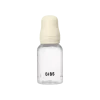 BIBS Baby Flaske Rund Latex 2 pack 150 ml Slow Flow Ivory