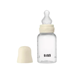 BIBS Baby Flaske Rund Latex 2 pack 150 ml Slow Flow Ivory