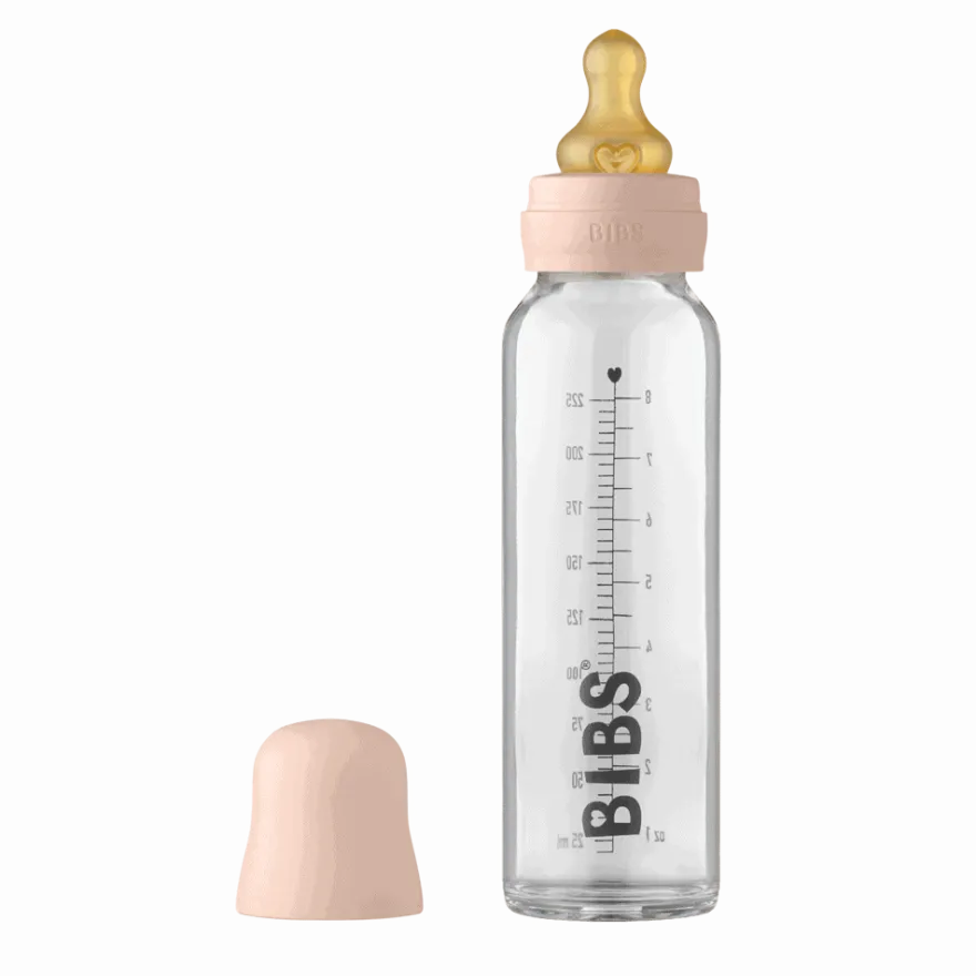 Bibs Glassutteflaske - Latex 225ml Blush