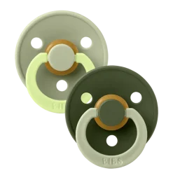 BIBS Studio Colour 2 PACK Fusion Latex Size 2 Sage Hunter Green mix