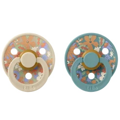 BIBS x Liberty 2 pak Colour June Blossom Latex Size 2 Vanilla Hush Mix