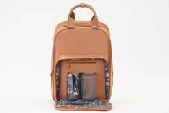 Bizzi Growin RucPOD® Pusletaske og rejseseng - Vegan Leather - Porcini