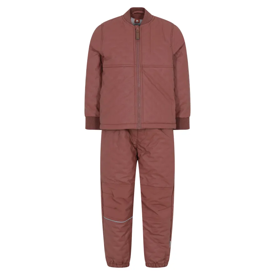 CeLaVi Coated Termosæt m/Fleece- Mahogany