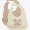 CeLaVi Silikone hagesmæk 2-pak - Warm Taupe