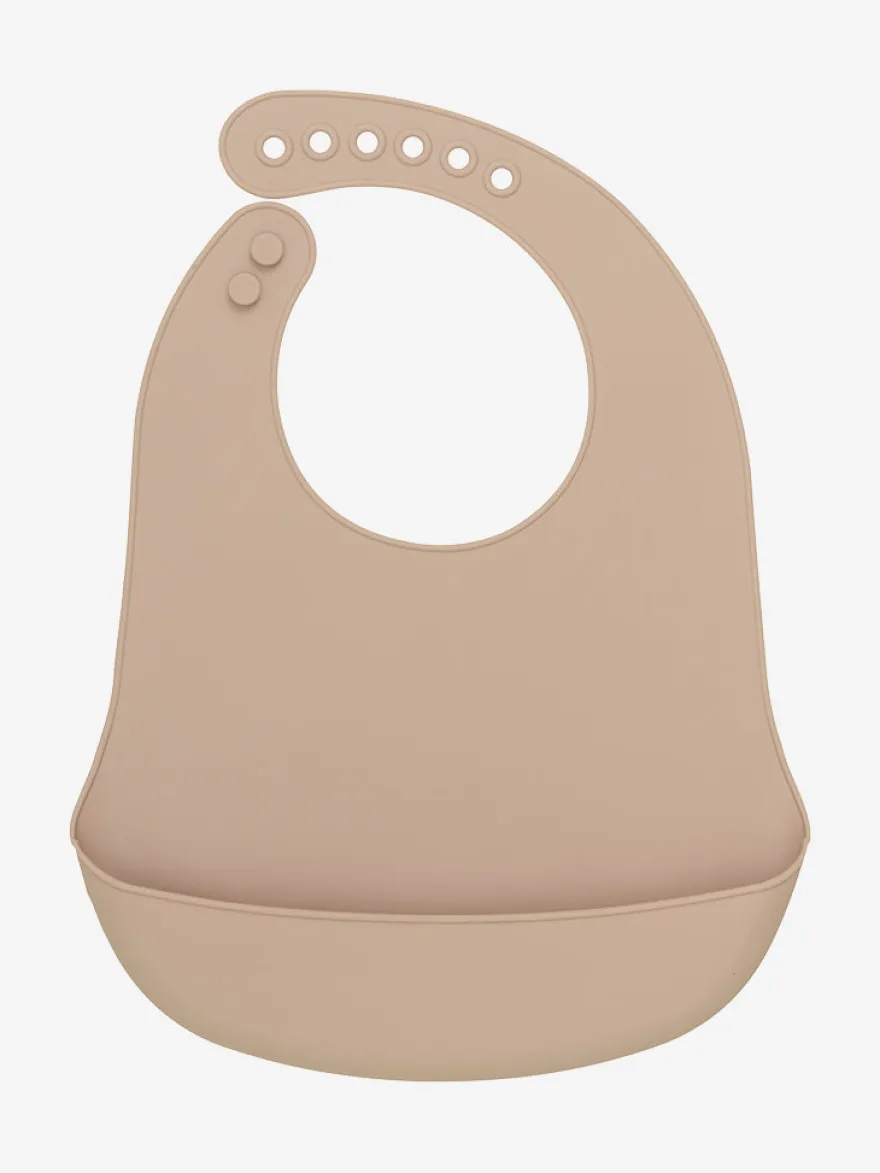 CeLaVi Silikone hagesmæk 2-pak - Warm Taupe