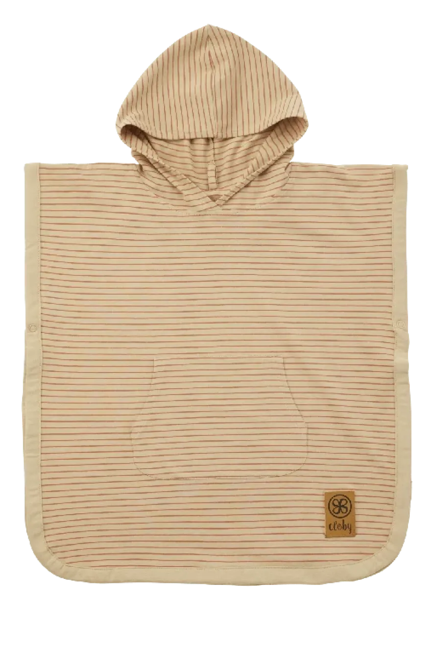 Cloby UV Poncho 1-3 år - Sandy Beach/Ginger Spice