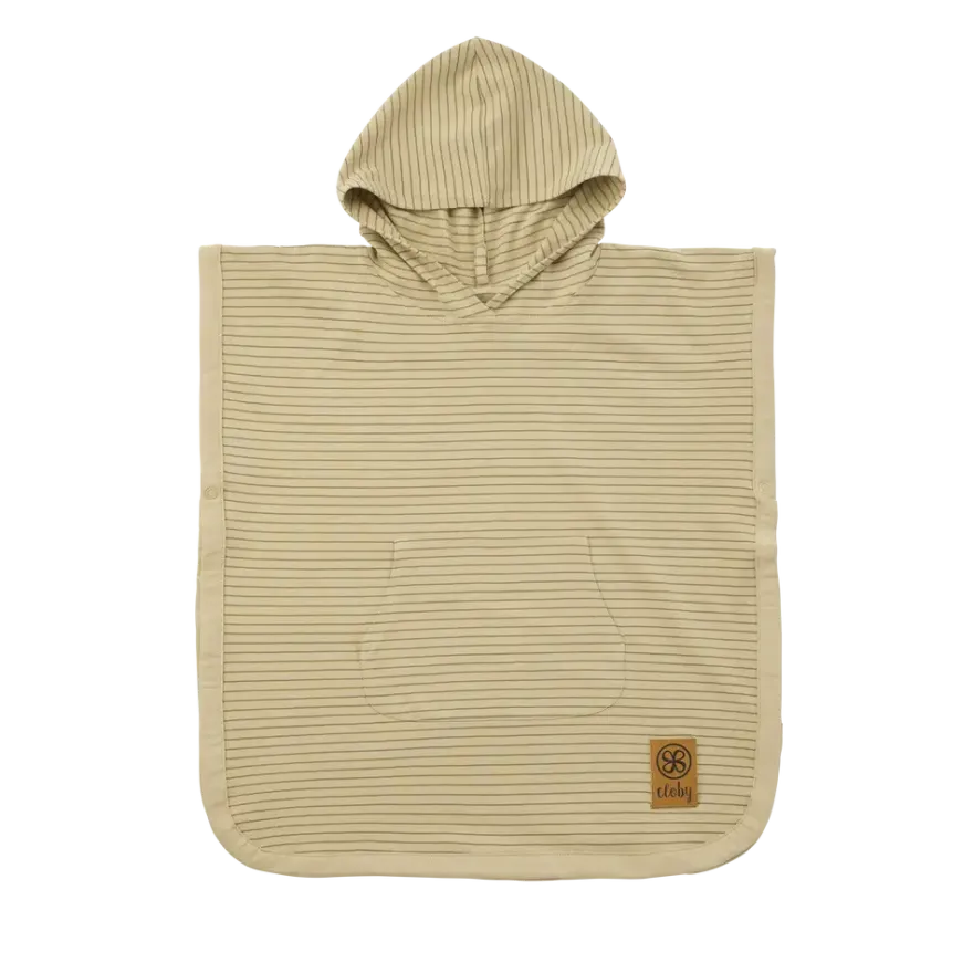 Cloby UV Poncho 1-3 år - Sandy Beach/Olve Green