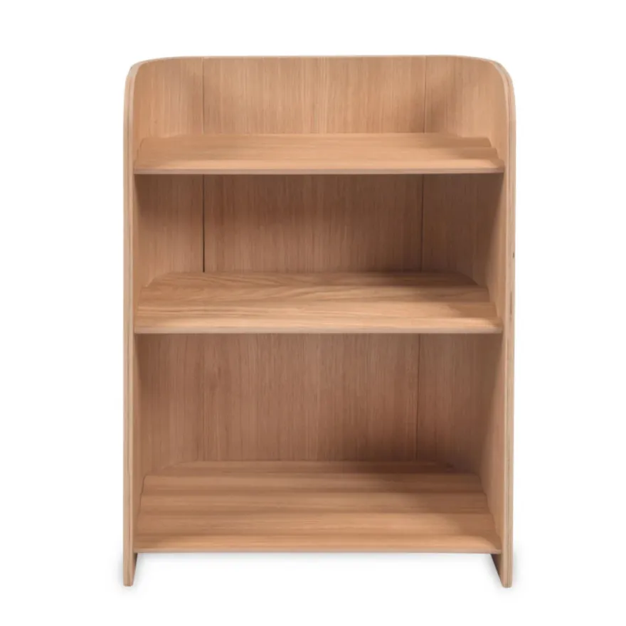 Curve Lab Bogreol - Birketræsfinér med en overflade afslutning i egetræ