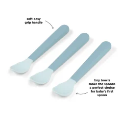 Done By Deer Foodie easy - grip babyske 3 - pak Blå