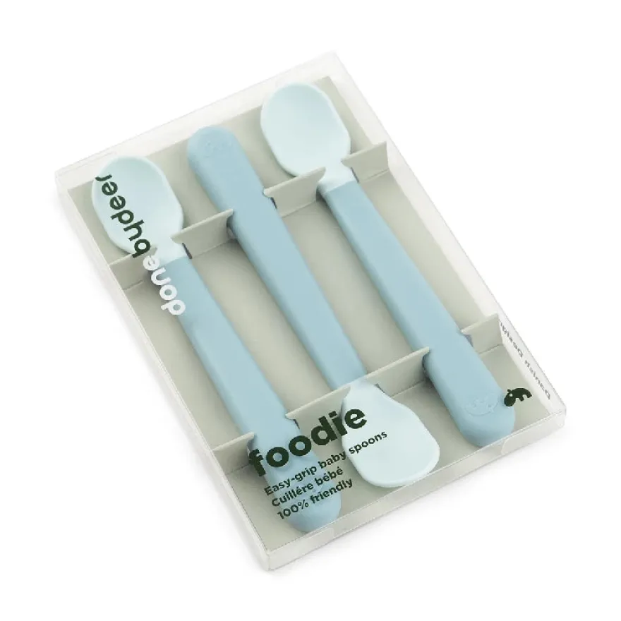 Done By Deer Foodie easy - grip babyske 3 - pak Blå