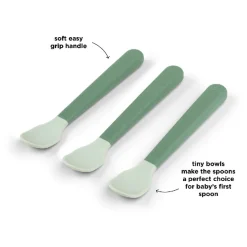 Done By Deer Foodie easy - grip babyske 3 - pak Grøn