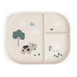 Done By Deer Foodie inddelt tallerken Tiny farm Sand