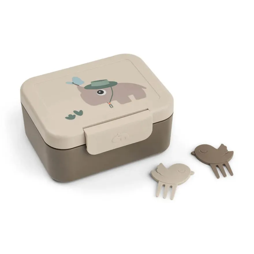 Done by Deer Lille madkasse m/snackpinde Tiny trails - sand