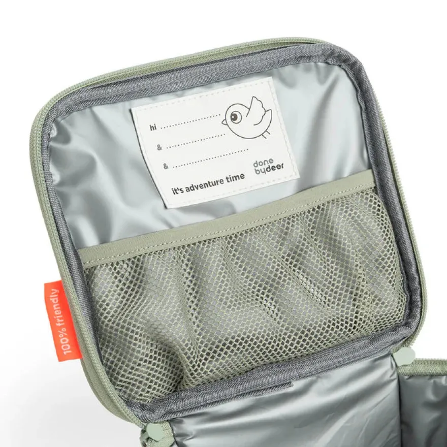Done by Deer Lille termotaske Tiny trails 2,8L - grøn