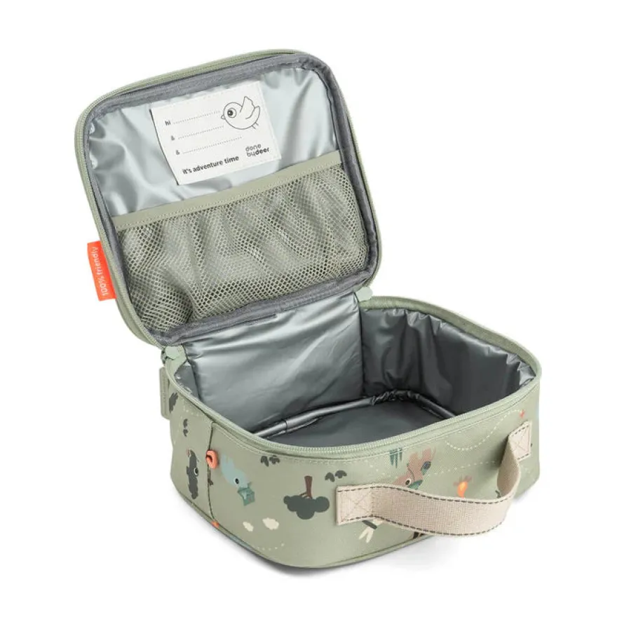 Done by Deer Lille termotaske Tiny trails 2,8L - grøn