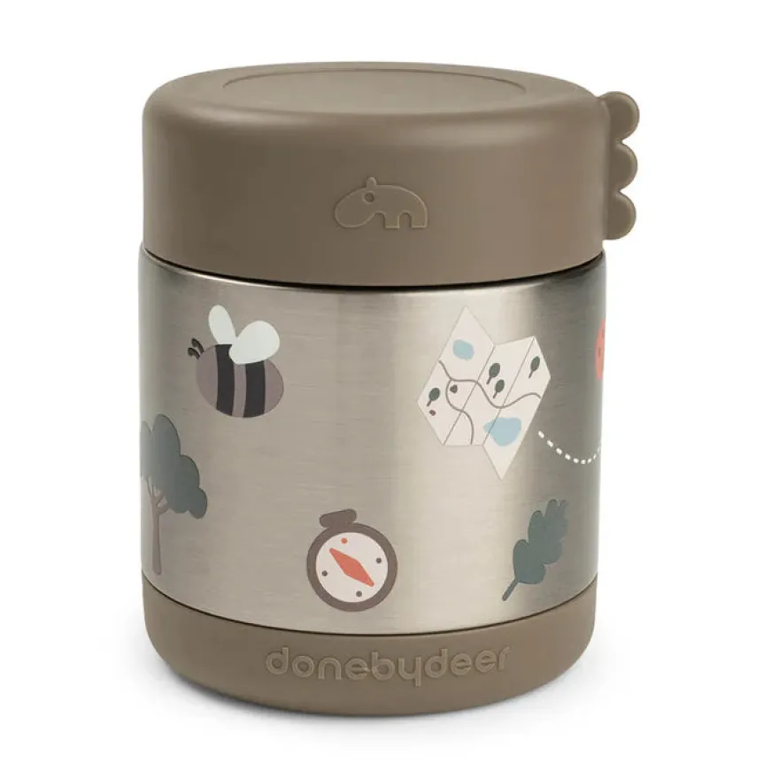 Done by Deer Termo madbeholder Tiny trails 300 ml - sand