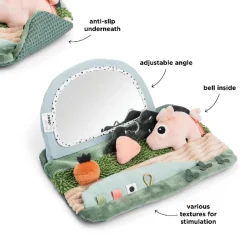 Done By Deer Tummy time sensorisk spejl Tiny farm Farvemix