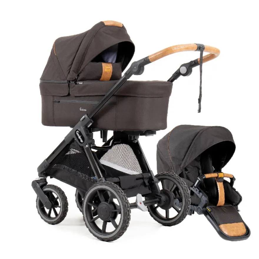 Emmaljunga SENTO PRO Flat Combi - Outdoor Brown