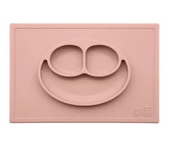 Ezpz dækkeserviet og skål i ét - Happy Mat - Støvet Rosa