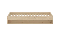 Flexa Grow gulvseng med hylde - 144,5x204cm