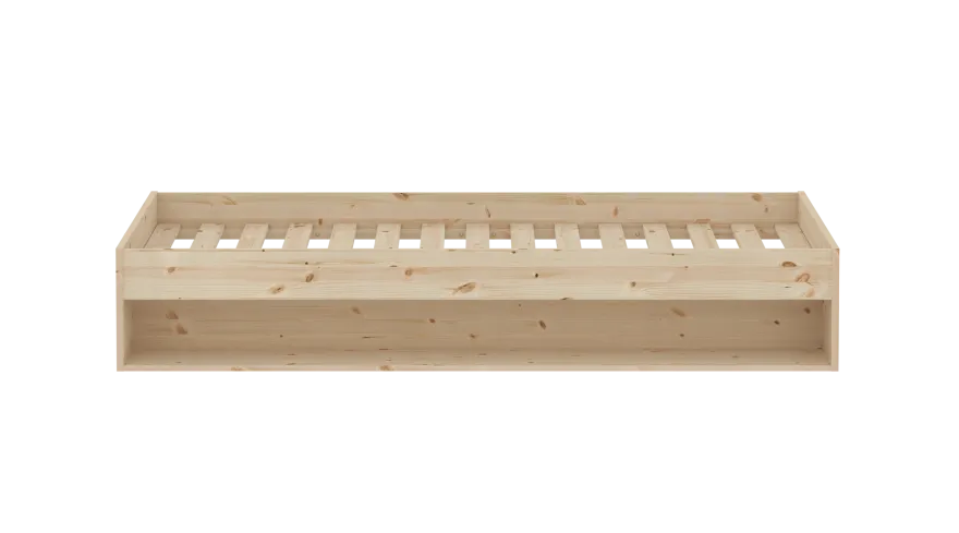 Flexa Grow gulvseng med hylde - 125,5x204cm