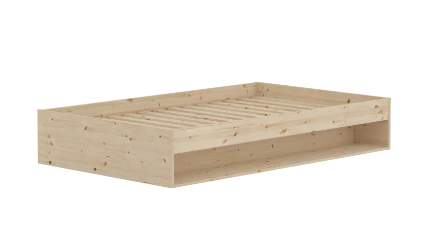 Flexa Grow gulvseng med hylde - 125,5x204cm