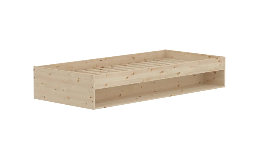 Flexa Grow gulvseng med hylde - 94,6x204cm