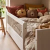 Flexa Montessori seng 90x200cm - massive sider og sengehest (tremmer)