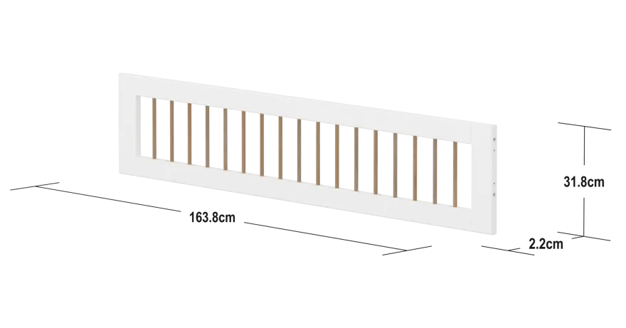 FLEXA NOR 3/4 Sengehest - Hvid/eg