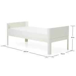 Flexa Nova Junior seng 150x70cm Cream white