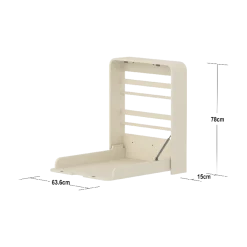 Flexa Nova puslebord væghængt - Cream White